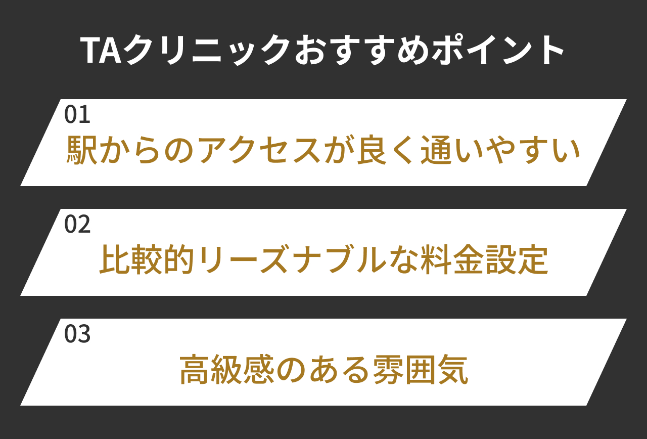 TAクリニックおすすめポイント